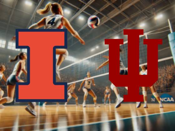 Illinois Fighting Illini at Indiana Hoosiers Women's Volleyball